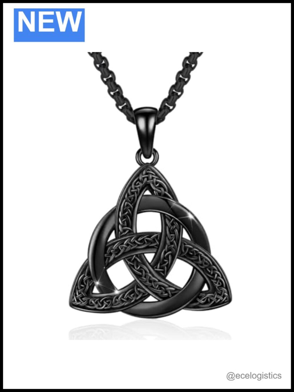 925 Sterling Silver Celtic Knot Necklace Adjustable Unisex